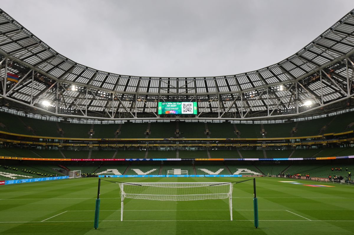 General view of the Aviva Stadium.