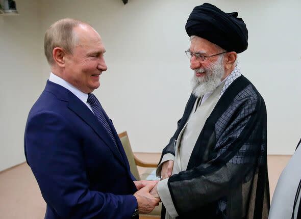 Putin with the late Ayatollah Ali Khamenei