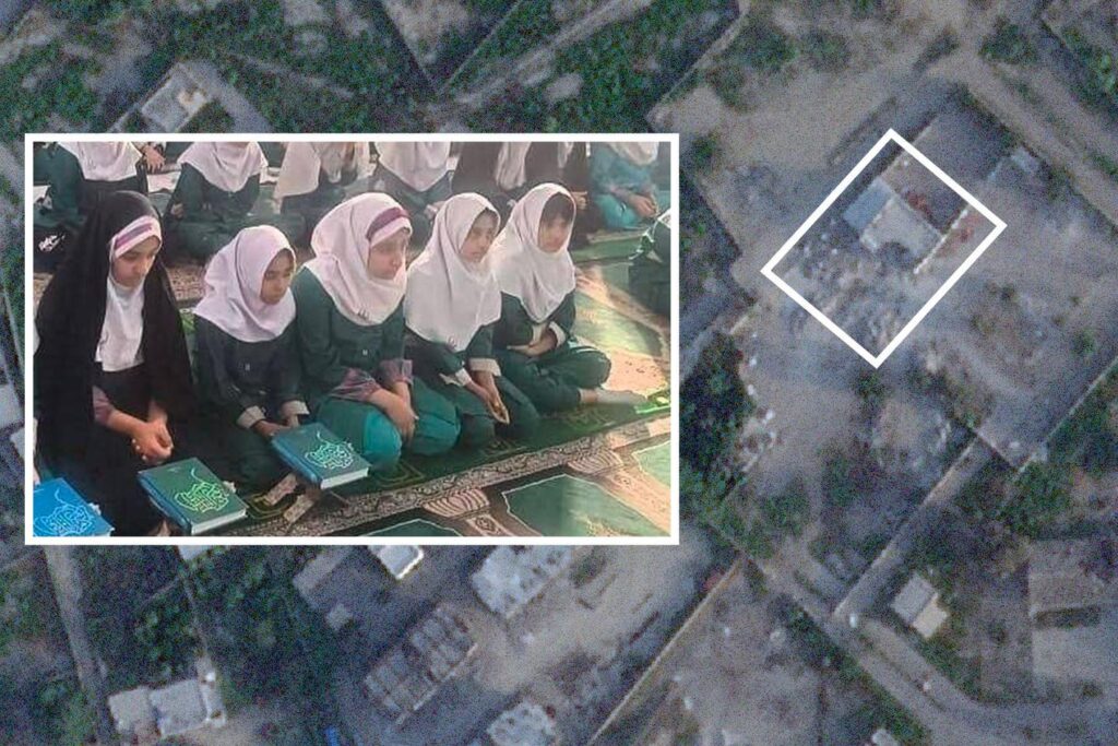 Iran school bombing: Verified footage shows children killed in 'probably' US strike