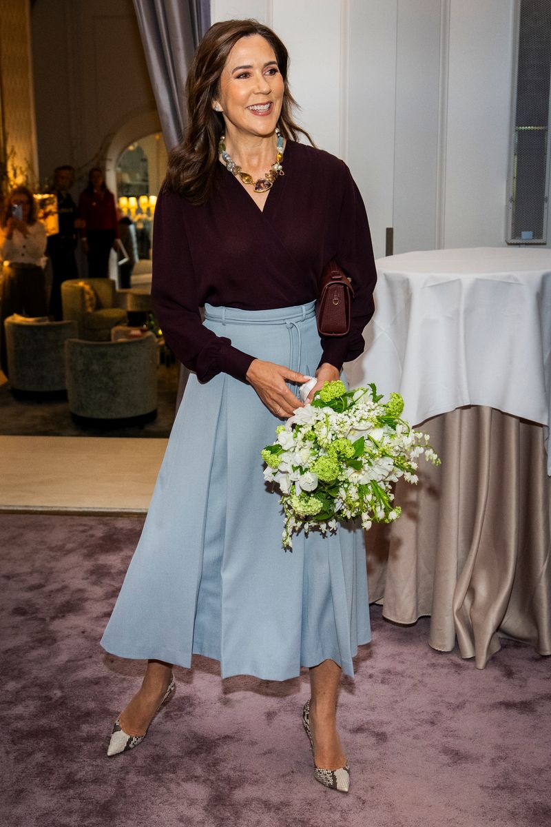 Queen Mary of Denmark arrives at the Danish Heart Association Awards at Hotel d'Angleterre on March 26, 2026 in Copenhagen, Denmark. 