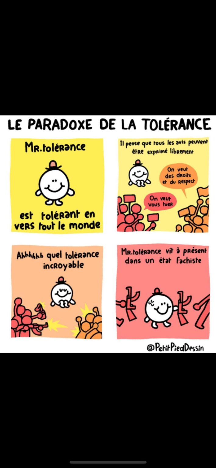 A drawing summarizing French society during the presidential elections