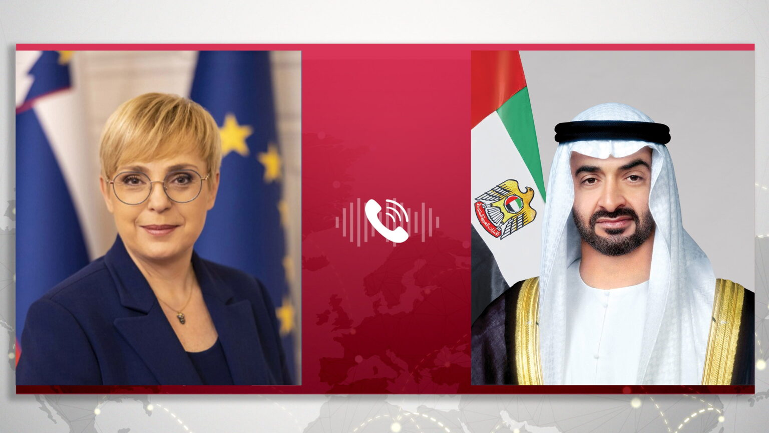 UAE and Slovenian Presidents discuss regional developments