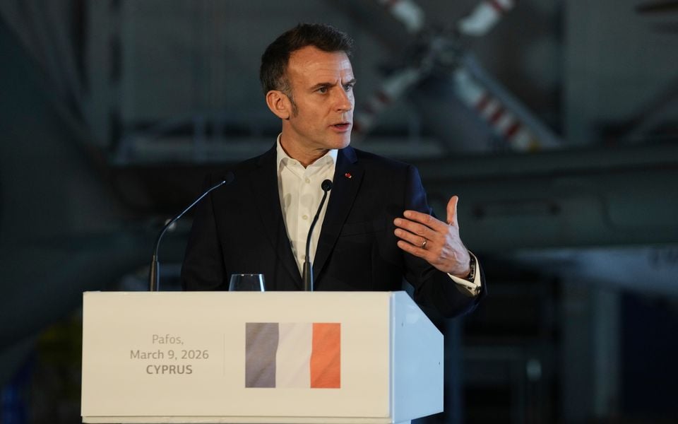 Macron says an attack on Cyprus is an attack on Europe