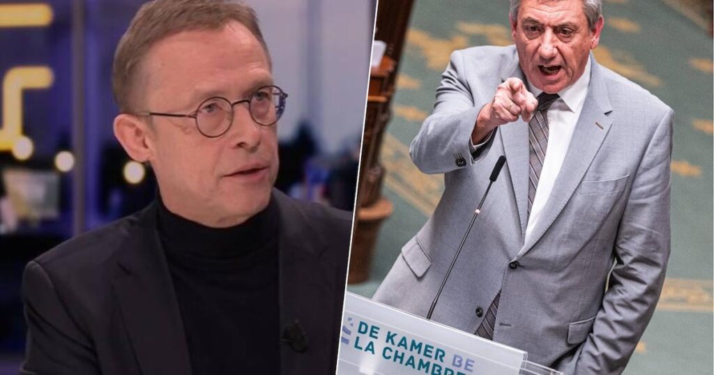 VRT fights back: ‘Terzake’ shows previously unaired fragment after Jambon’s rant in pension fuss VRT fights back: 'Terzake' shows previously unaired fragment after Jambon's rant in pension fuss
