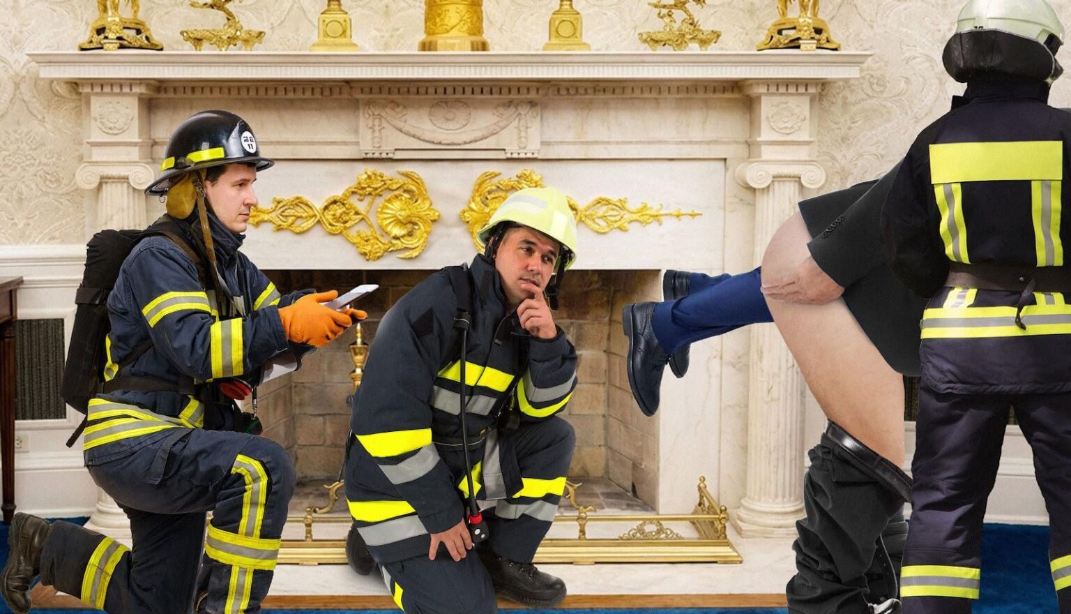 Fire brigade frees Merz from Trump's butt