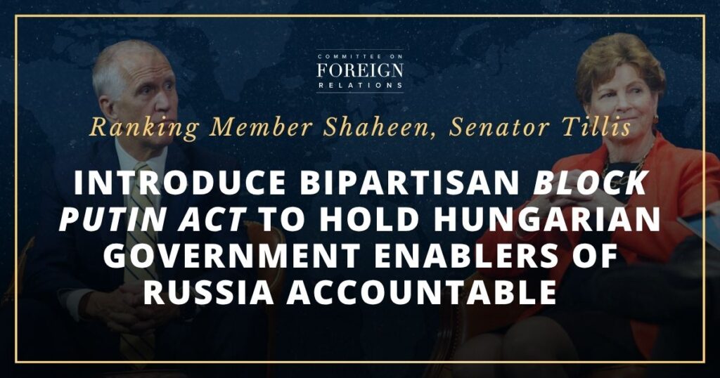 [2026-03-26] Ranking Member Shaheen, Senator Tillis Introduce...