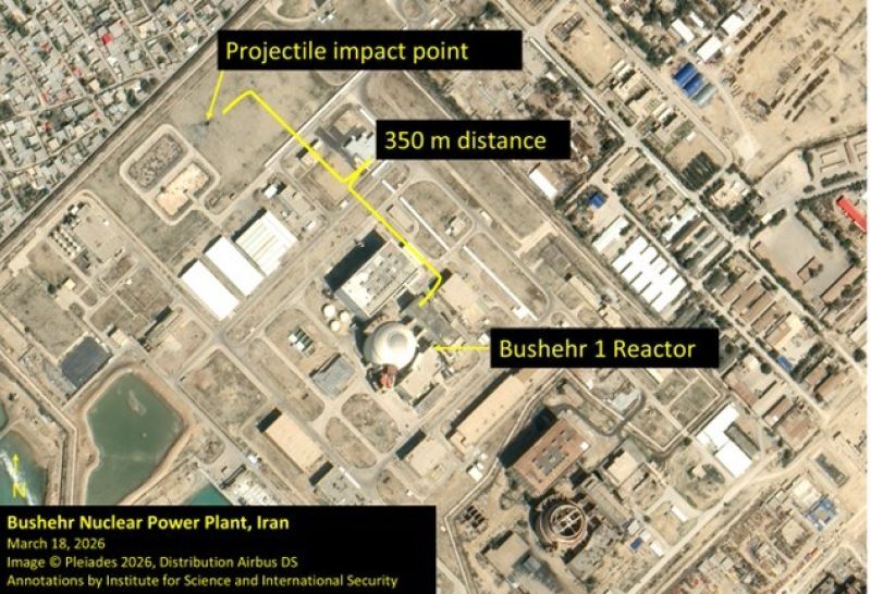 Impact Site Identified Near the Iranian Bushehr Nuclear Power Plant | ISIS Reports