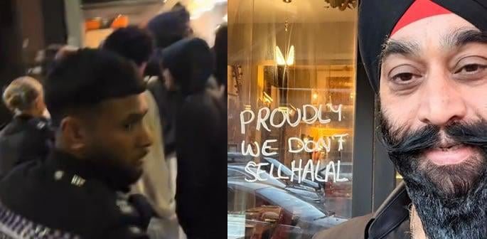 Crowd surrounds London Restaurant over Refusal to Sell Halal Food