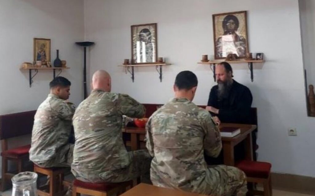 US SOLDIERS CONVERT TO ORTHODOXY: KFOR members wish to be baptized in the Dragance Monastery!