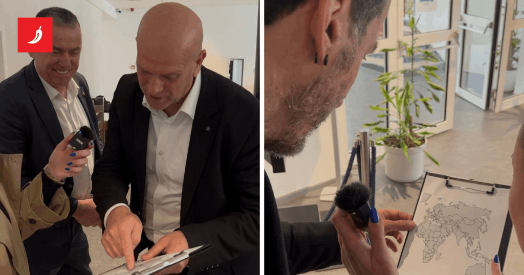 We asked the representatives to show us Iran on the map. They showed us Israel and Russia