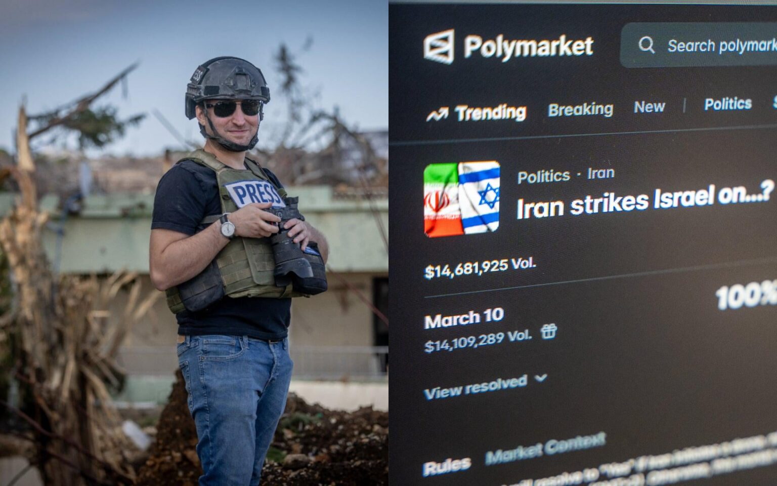 "this unnerving new arena [Polymarket], where reality, journalism, gambling and criminality intertwine."