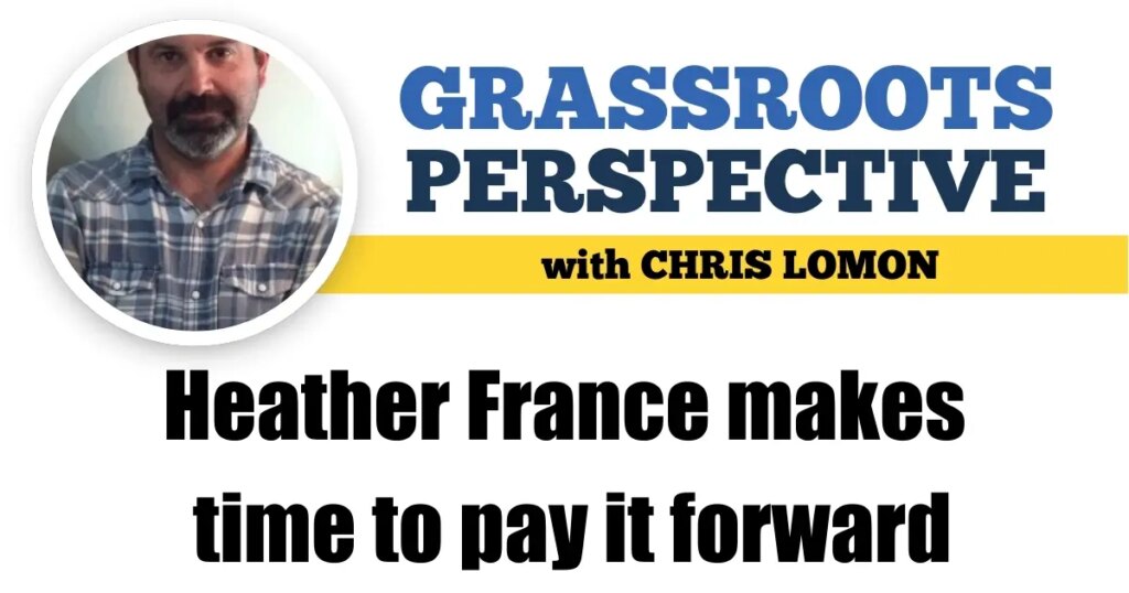 Heather France makes time to pay it forward