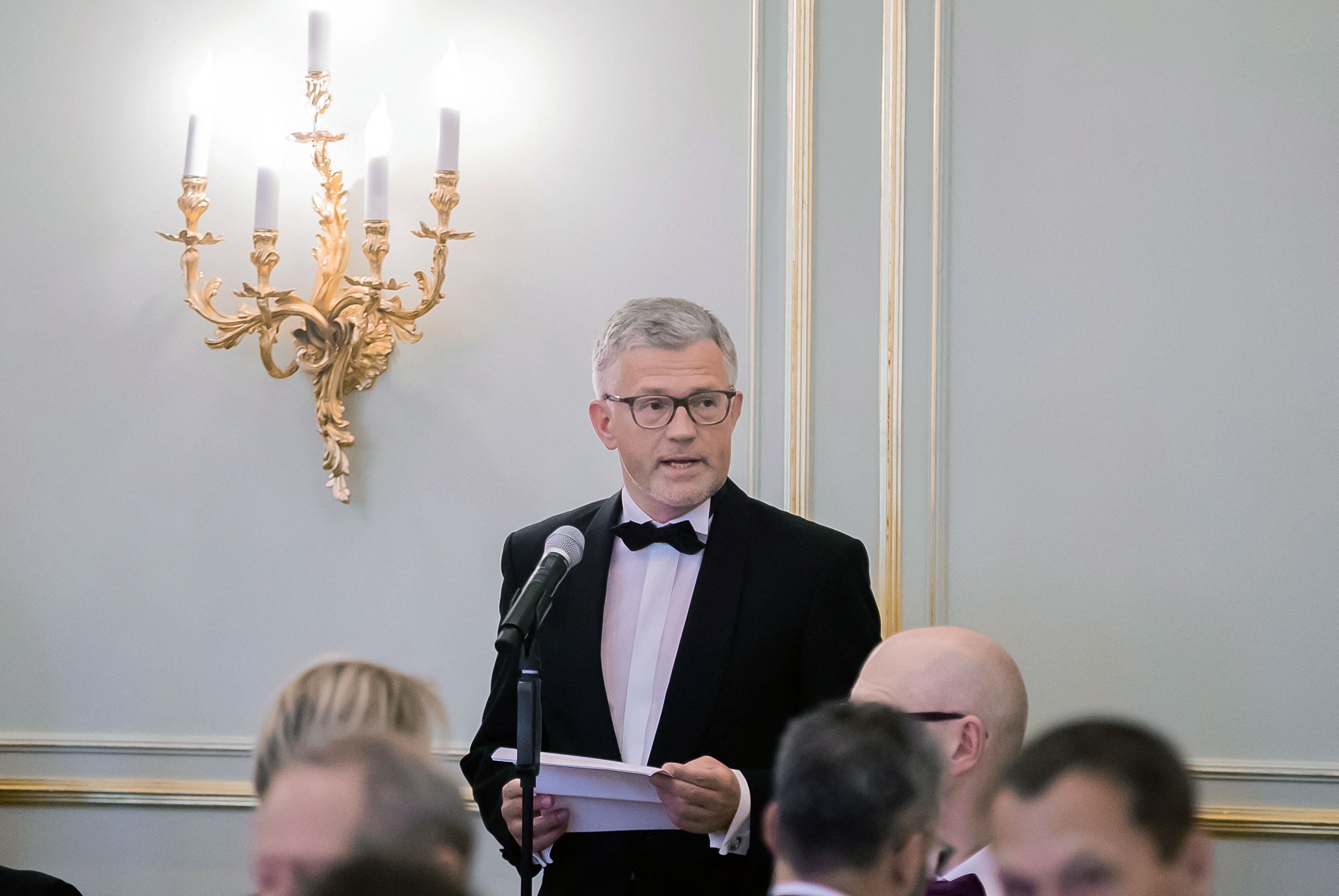 Andriy Melnyk, Ukraine’s Ambassador to the UN, addresses a gathering