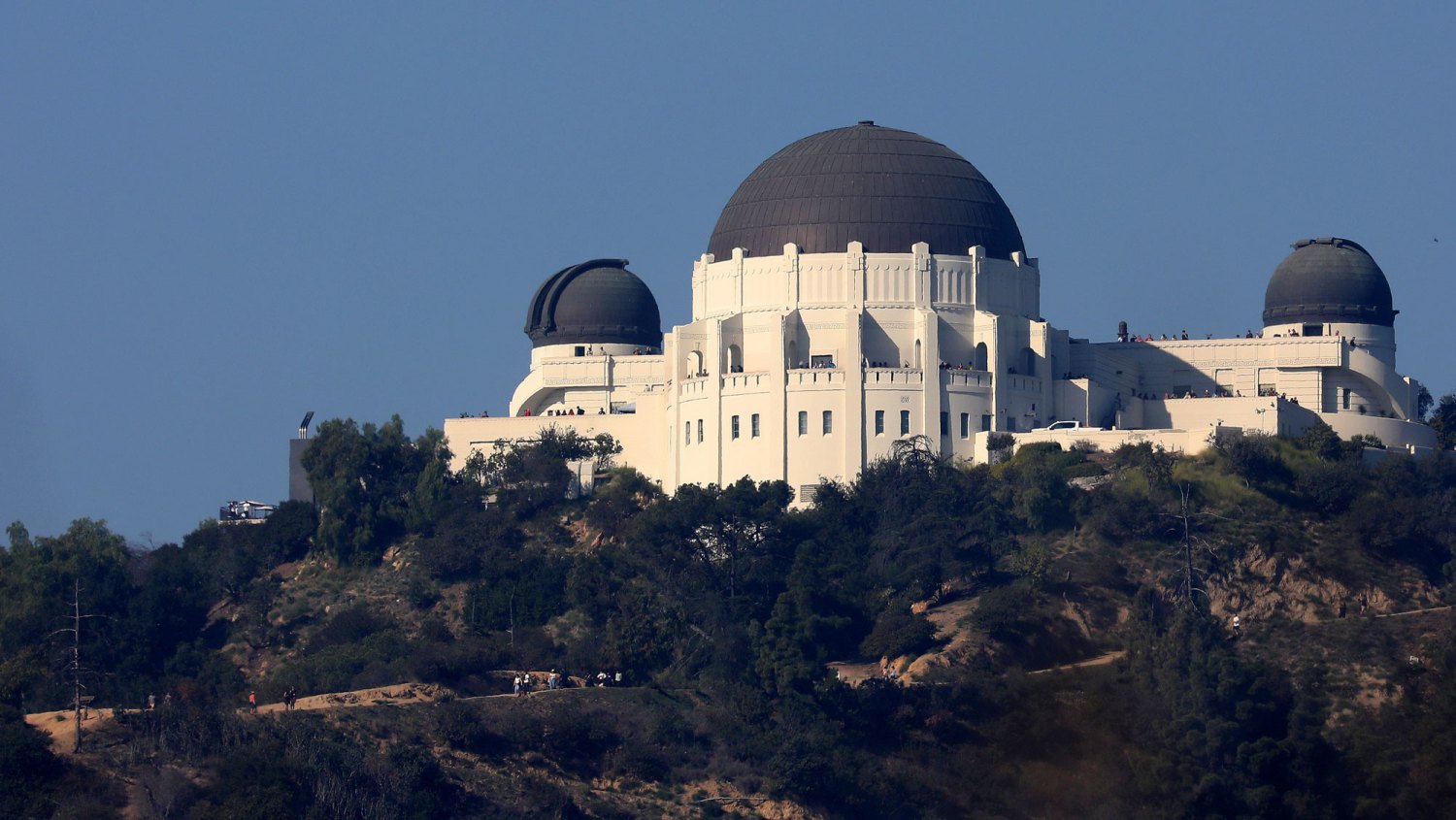 Filming location for La La Land The Griffith Observatory is seen from Barnsdall Park in Los Angeles, California on November 8, 2025