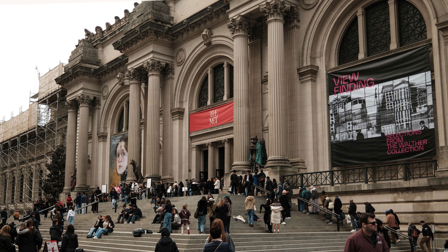 Filming Location for Gossip Girl-People gather at the main entrance of New York's Metropolitan Museum on March 15, 2026. (Photo by CHARLY TRIBALLEAU / AFP via Getty Images)