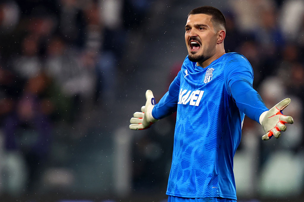 ALLIANZ STADIUM, TORINO, ITALY - 2026/03/21: Arijanet Muric of US Sassuolo gestures during the Serie A football match between Juventus Fc and Us Sassuolo . The match ends in a tie 1-1. (Photo by Marco Canoniero/LightRocket via Getty Images)