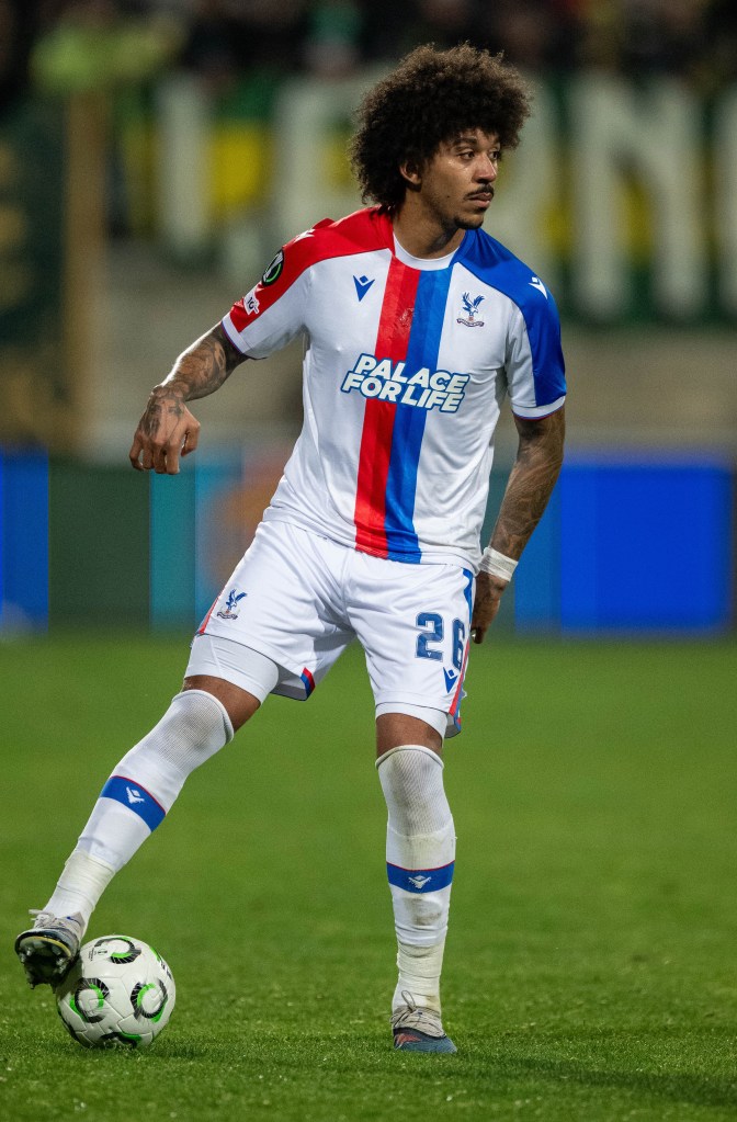 Chris Richards of Crystal Palace during the UEFA Conference League 2025/26 round of 16 second leg match between AEK Larnaca FC and Crystal Palace FC at AEK Arena on March 19, 2026 in Larnaca, Cyprus. 