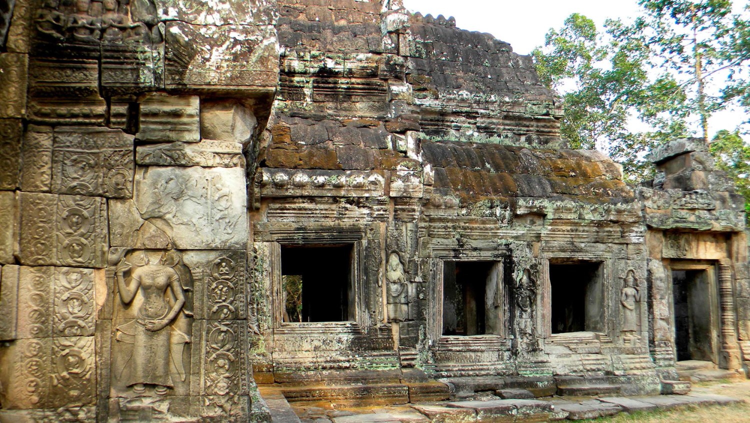 Location for Lara Croft Tomb Raider-Ta Prohm Temple. Angkor. Cambodia