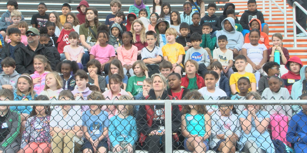 Black Knights Sports Day gives third graders a glimpse of their future