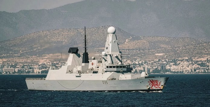 HMS Dragon of the Royal Navy