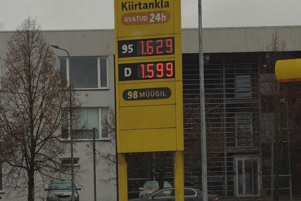 The impact of the war reached Estonian gas stations: the price of fuel went up The impact of the war reached Estonian gas stations: the price of fuel went up