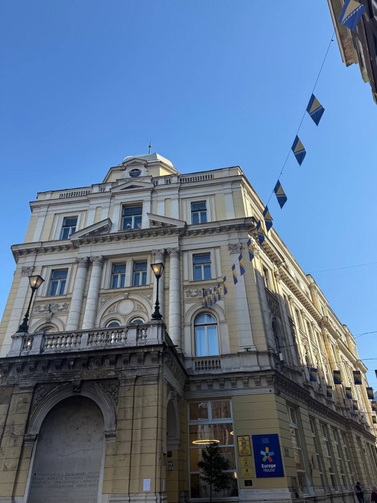 Sarajevo decorated on the Independence Day