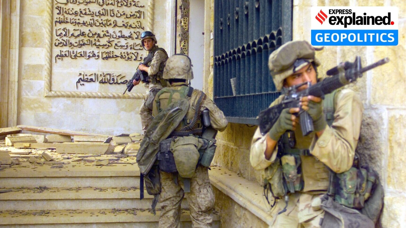 Did Israel Influence US Wars in Iraq, Syria US Marines Corps (USMC) Marines as they prepare to enter one of Saddam Hussein's palaces in Baghdad.