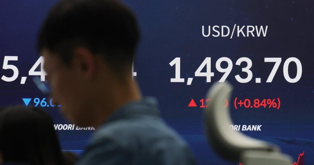 Korean Won Surges Past 1,470, Highest Since 1998 Crisis