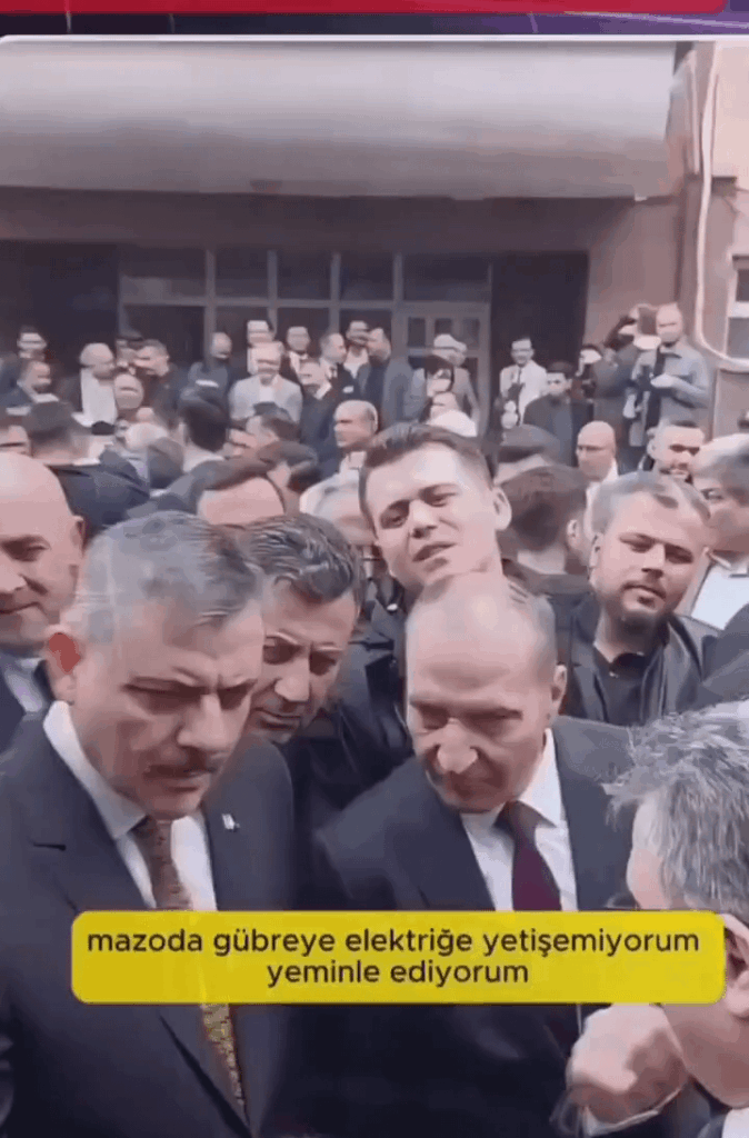 A farmer in Konya Çumra said to the Minister of Internal Affairs Mustafa Çiftçi, "I cannot afford diesel, fertilizer and electricity." While he was complaining, he was removed from the area.