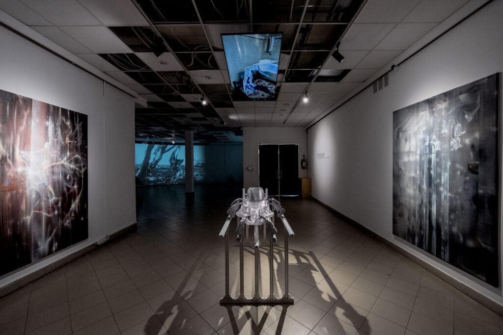 Mantas Valentukonis, “Lady died”, 2025, installation view, “Dymaxion” exhibition. Photo: Domas Rimeika. Courtesy of the artist