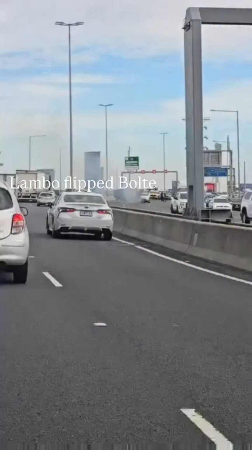 Flipped lambo Bolte bridge