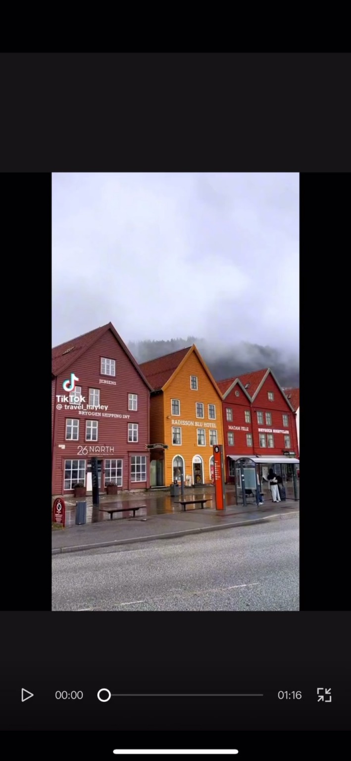 Hii I’m Irish! Here’s a video my friends and I made for a project when I was in 4th year! We had to pick a random country and plan a trip.. we chose Bergen, Norway