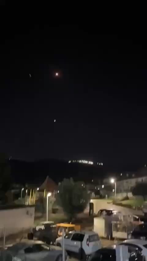 Interception attempt over Sefad, Northern Israel