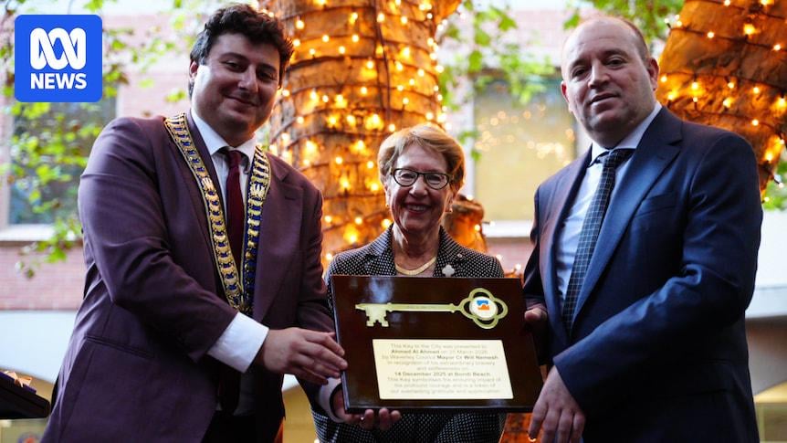 Bondi hero Ahmed Al Ahmed awarded symbolic key to the city and recognised for bravery during terror attack