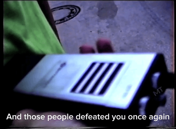 Bosniak and Serb fighters arguing on Talkie Walkie during Bosnian war, 1992.