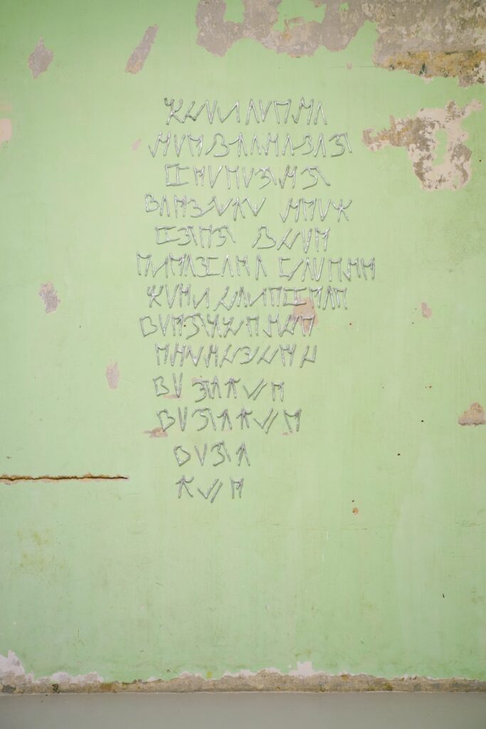 Ona Barbora Šlapšinskaitė, “Druzhba”, 2023, photography Laurynas Skeisgiela. Courtesy of the artist