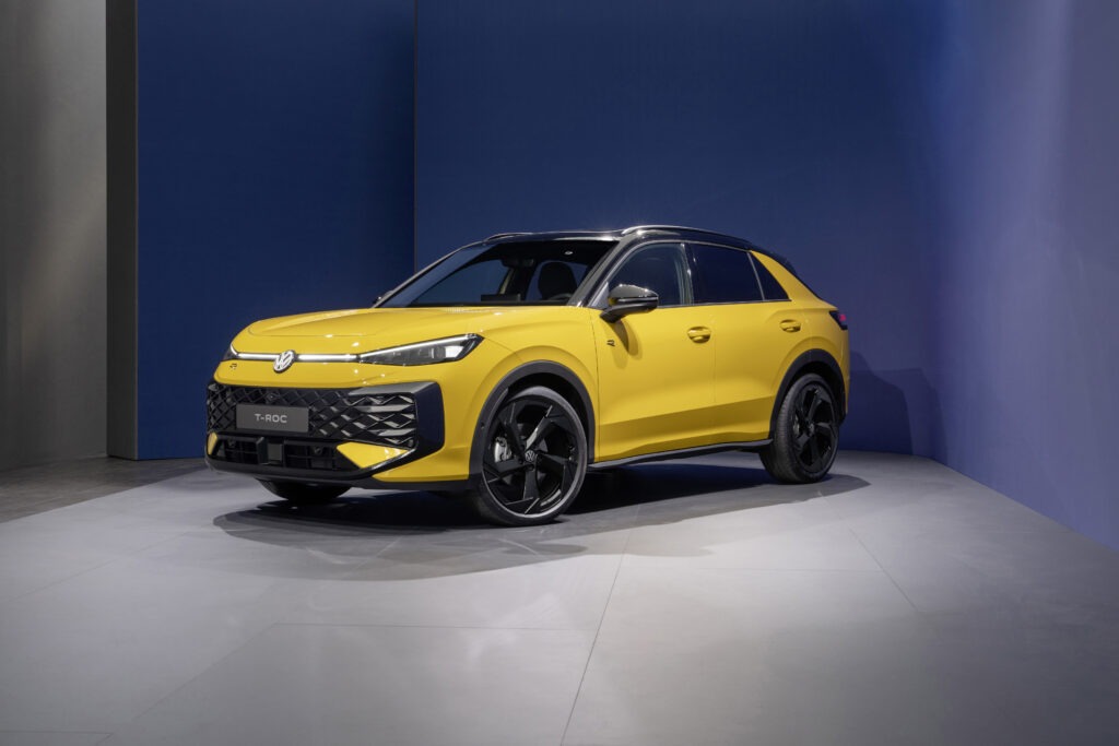 Image of a yellow Volkswagen T-Roc
