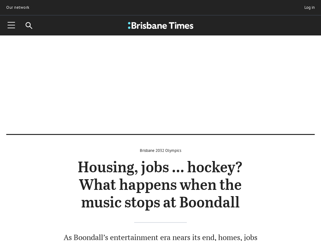 Housing, jobs … hockey? What happens when the music stops at Boondall