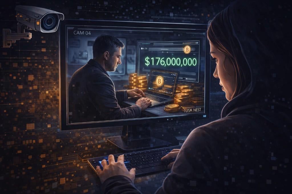 UK man says his wife used CCTV footage to steal $176M in Bitcoin