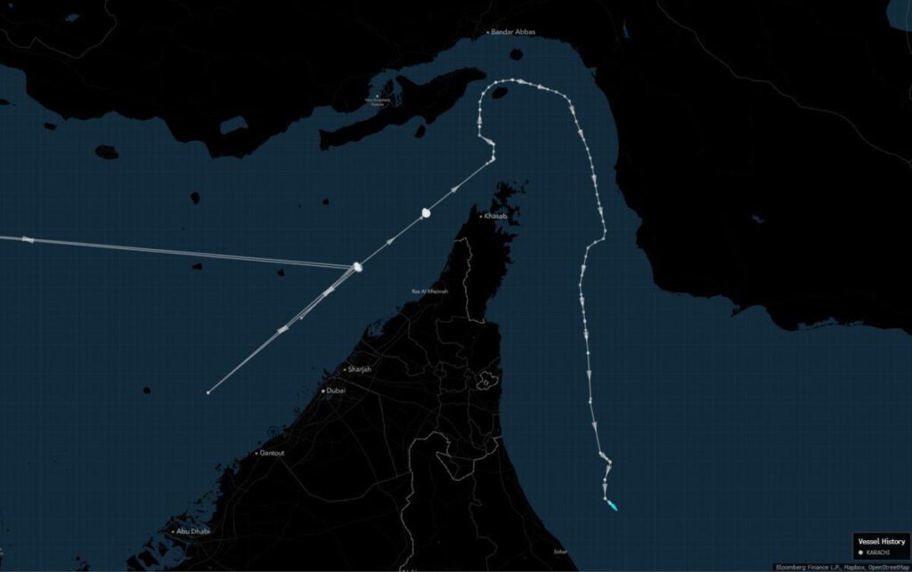 Pakistan Oil Tanker Transits Hormuz After Hugging Iran’s Coast