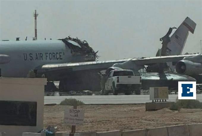 Heavy blow to the US: The $300 million Awacs jet that Iran cut in two