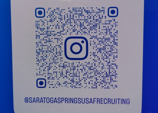 Scan this QR code to go to the Instagram page for Saratoga Springs US Air Force recruiting. (Melissa Schuman - MediaNews Group)