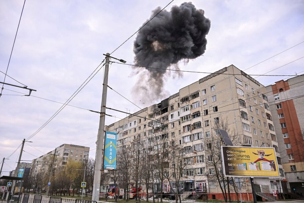 Ukraine-Russia war latest: Two Nato members report Russian drones entering their airspace as power station hit