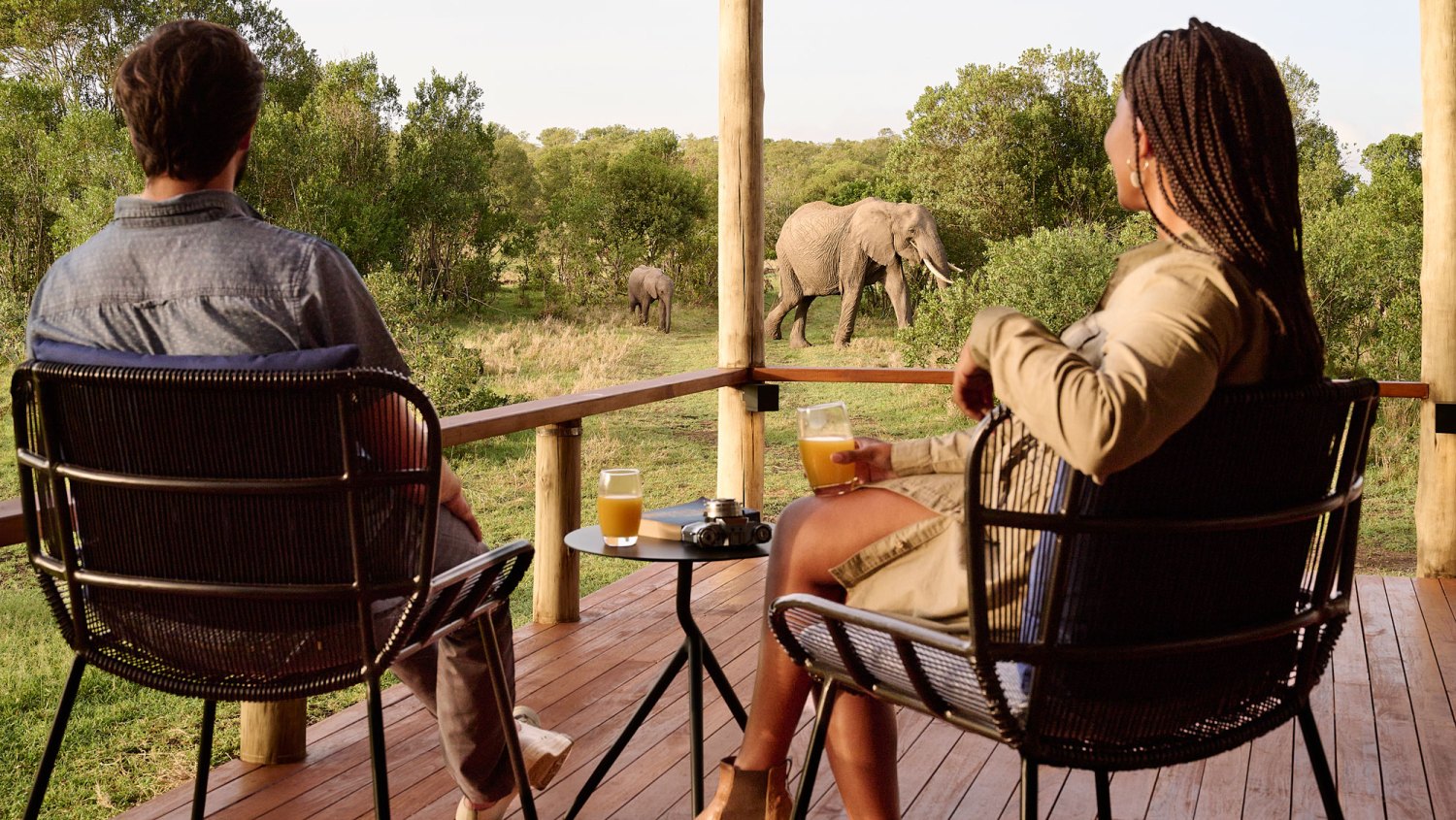 Filming Location for Out of Africa- Tent deck at Tambarare Camp, Ol Pejeta Conservancy, Kenya-Abercrombie & Kent
