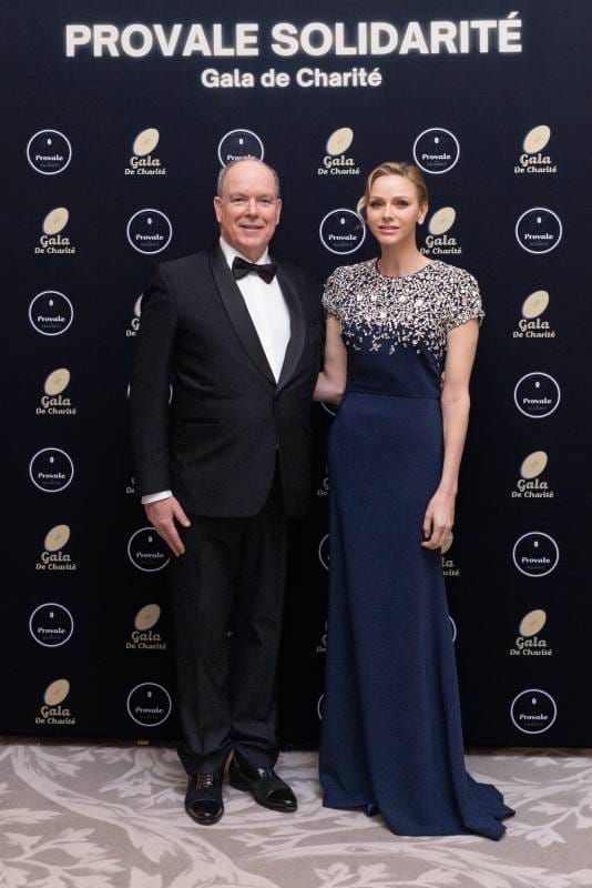 Prince Albert II and Princess Charlene attend Provale Gala in Paris