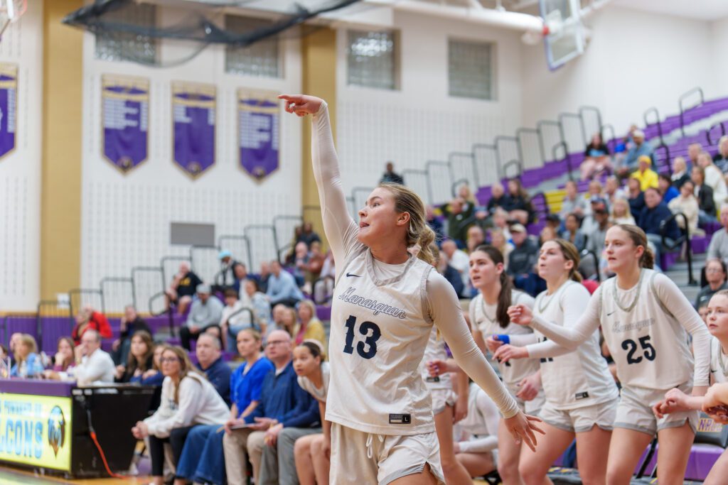 Jordyn Hollawell finsihed with 13 points in the Group 2 semifinal at Monroe High School. 3/10/26  Photo by Patrick Olivero - SSI_Girls_Basketball_Manasquan_v_Cinnaminson_3-10-26-41