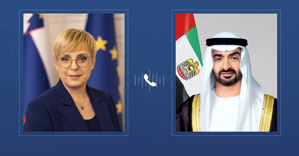 UAE and Slovenia presidents discuss regional security amid Iranian attacks