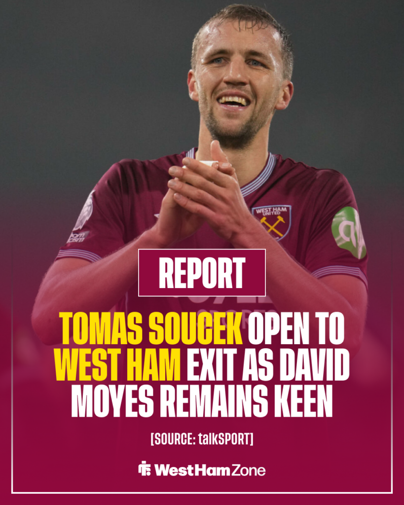 Tomas Soucek West Ham transfer exit