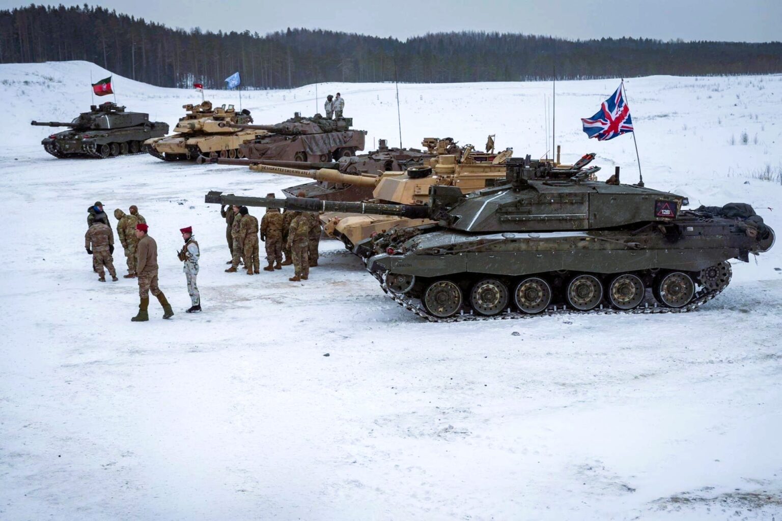 U.S. Abrams and UK Challenger 2 Tanks Join France’s AMX-10 RC Vehicles In Estonia For NATO Exercise U.S. Abrams and UK Challenger 2 Tanks Join France’s AMX-10 RC Vehicles In Estonia For NATO Exercise