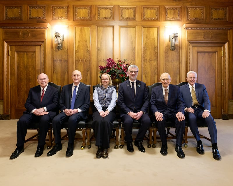 His Excellency Kristjan Prikk, ambassador of Estonia to the United States, meets with the First Presidency.